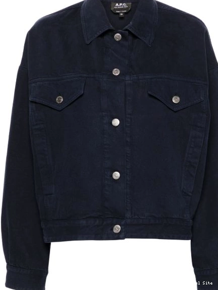 Women A.P.C. Cally jacket denim 0422